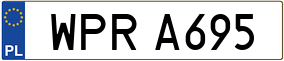 Trailer License Plate